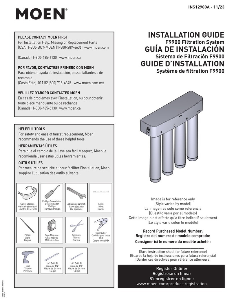 Moen F9900 User manual