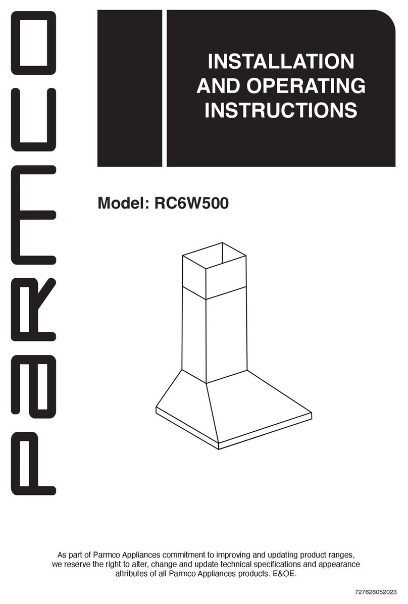 Parmco RC6W500 User manual Parmco RC6W500 User manual