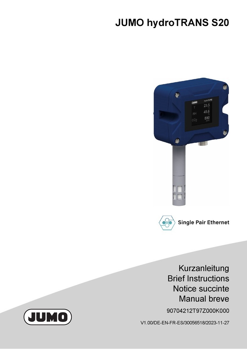 JUMO hydroTRANS S20 Reference guide