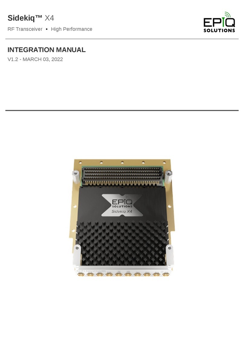 Epiq Solutions Sidekiq X4 Integration manual