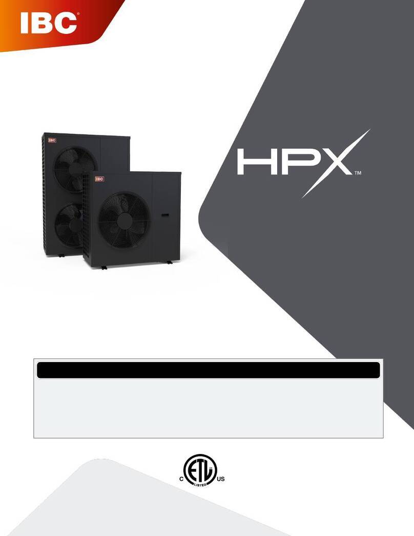 IBC HPX 3 Installation and operating manual IBC HPX 3 Installation and operating manual