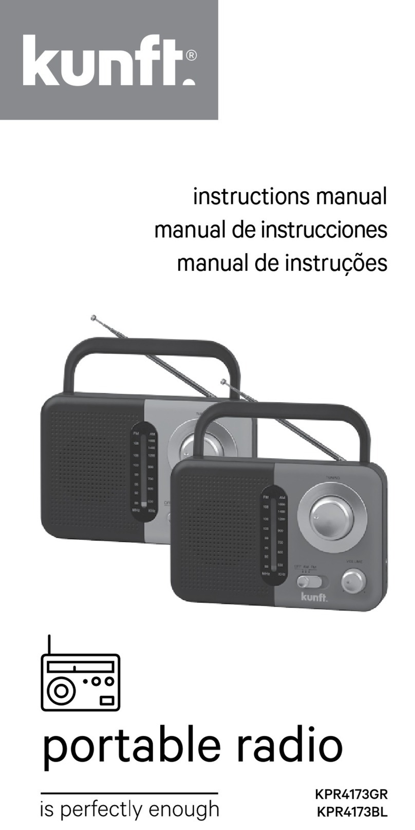 Kunft KPR4173GR instruction manual