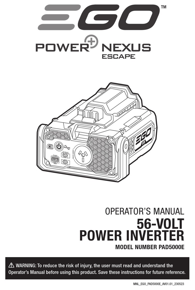 EGO PAD5000E Operator's manual