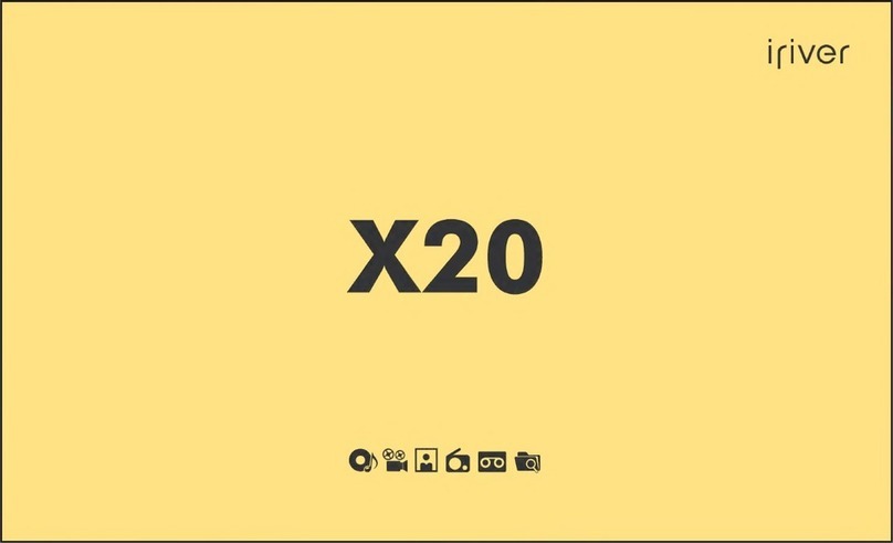 IRiver X20 User manual