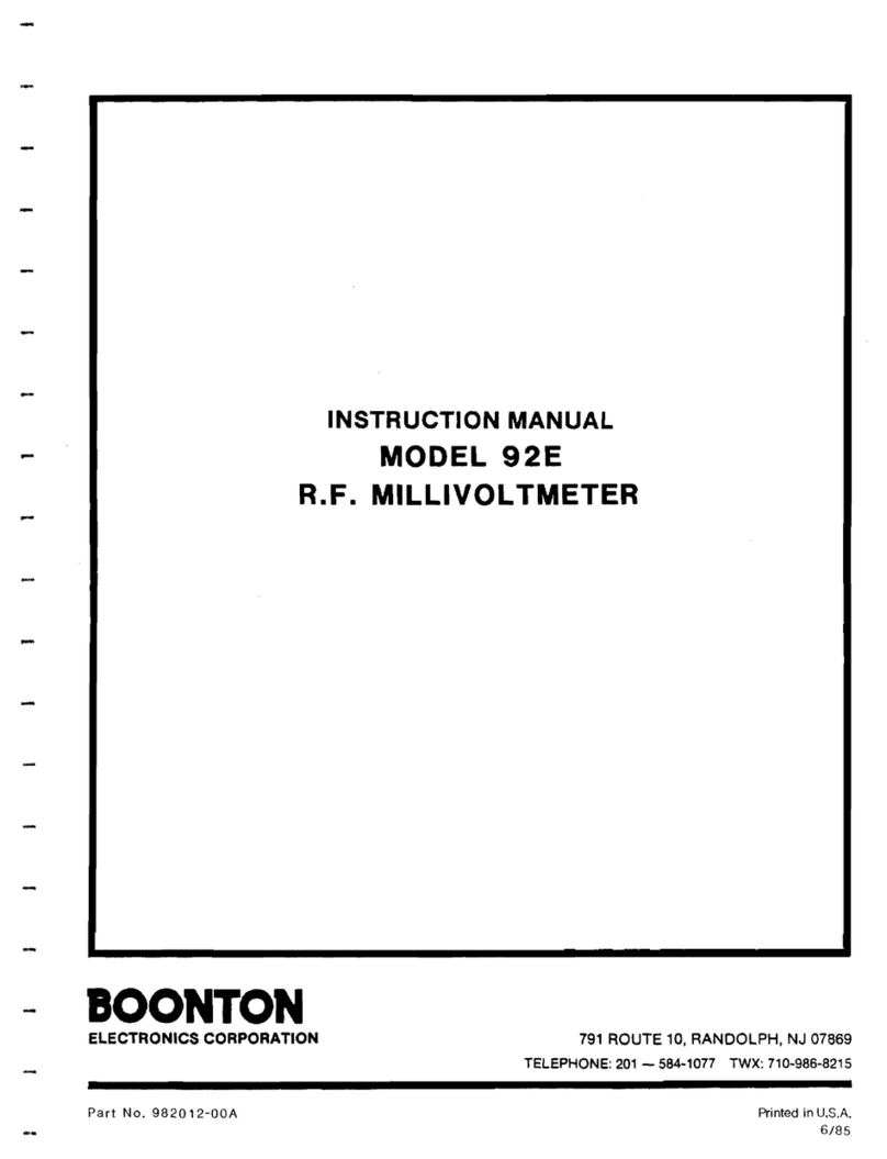 Boonton 92E User manual