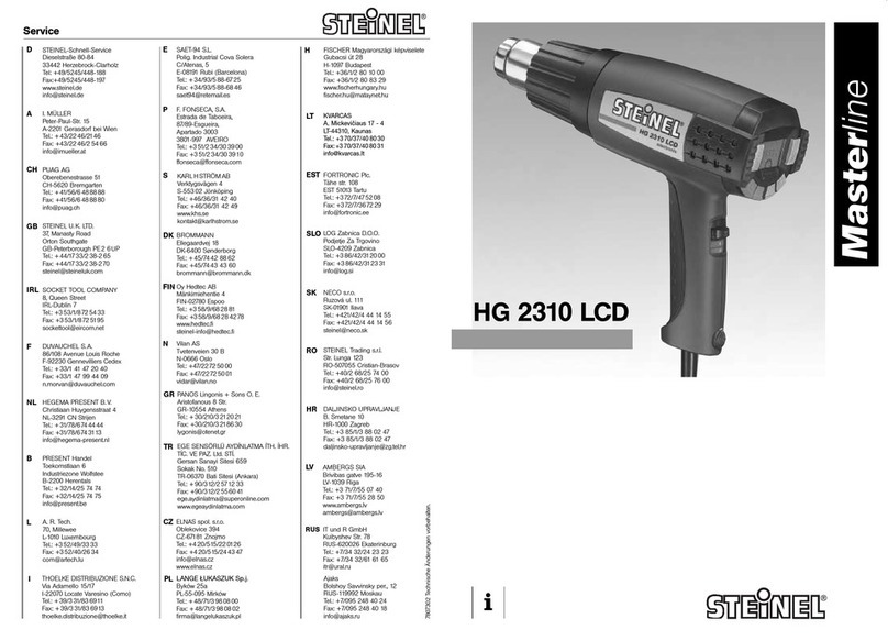 STEINEL HG 2310 LCD instructions
