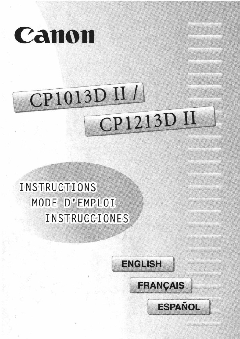 Canon CP1013D II User manual