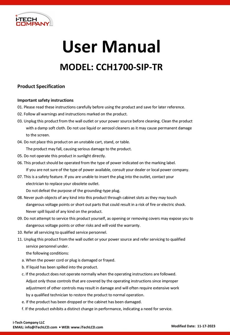 I-Tech CCH1700-SIP-TR user manual