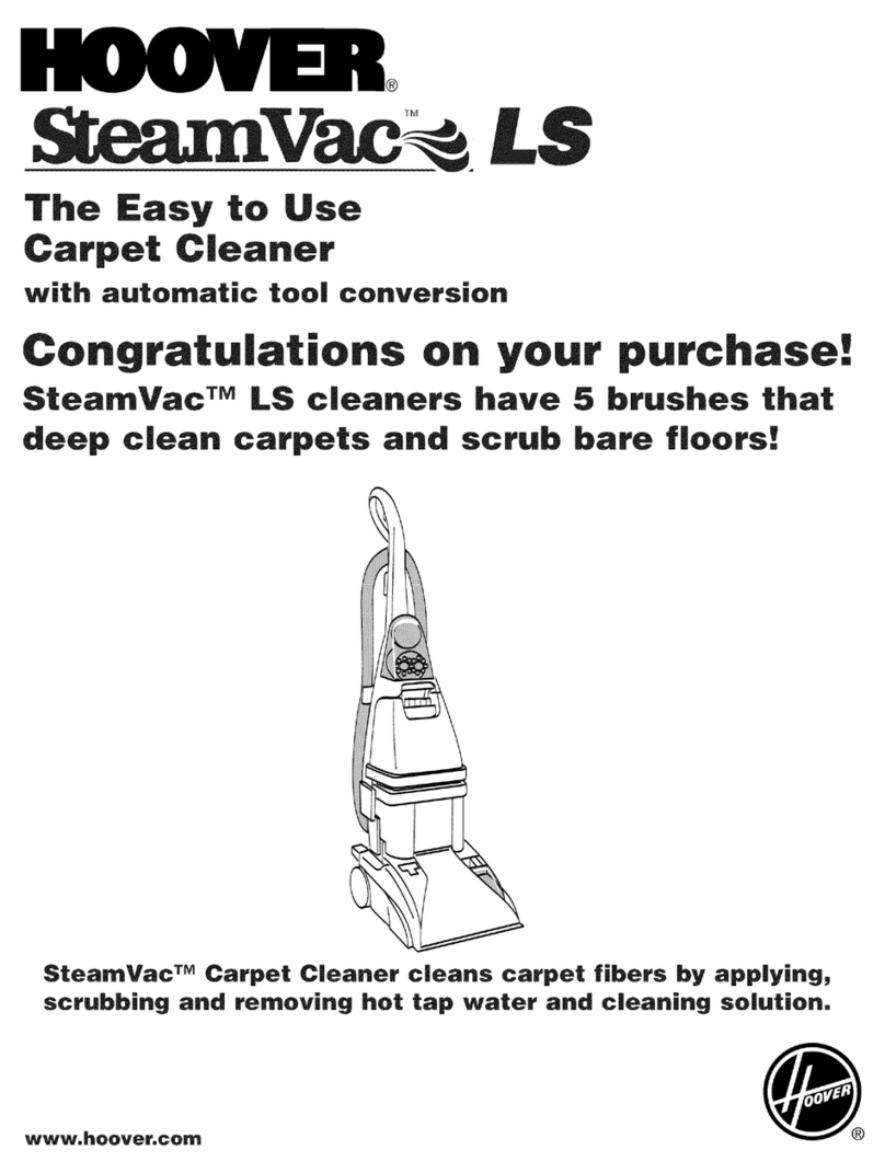 Hoover SteamVac LS User manual