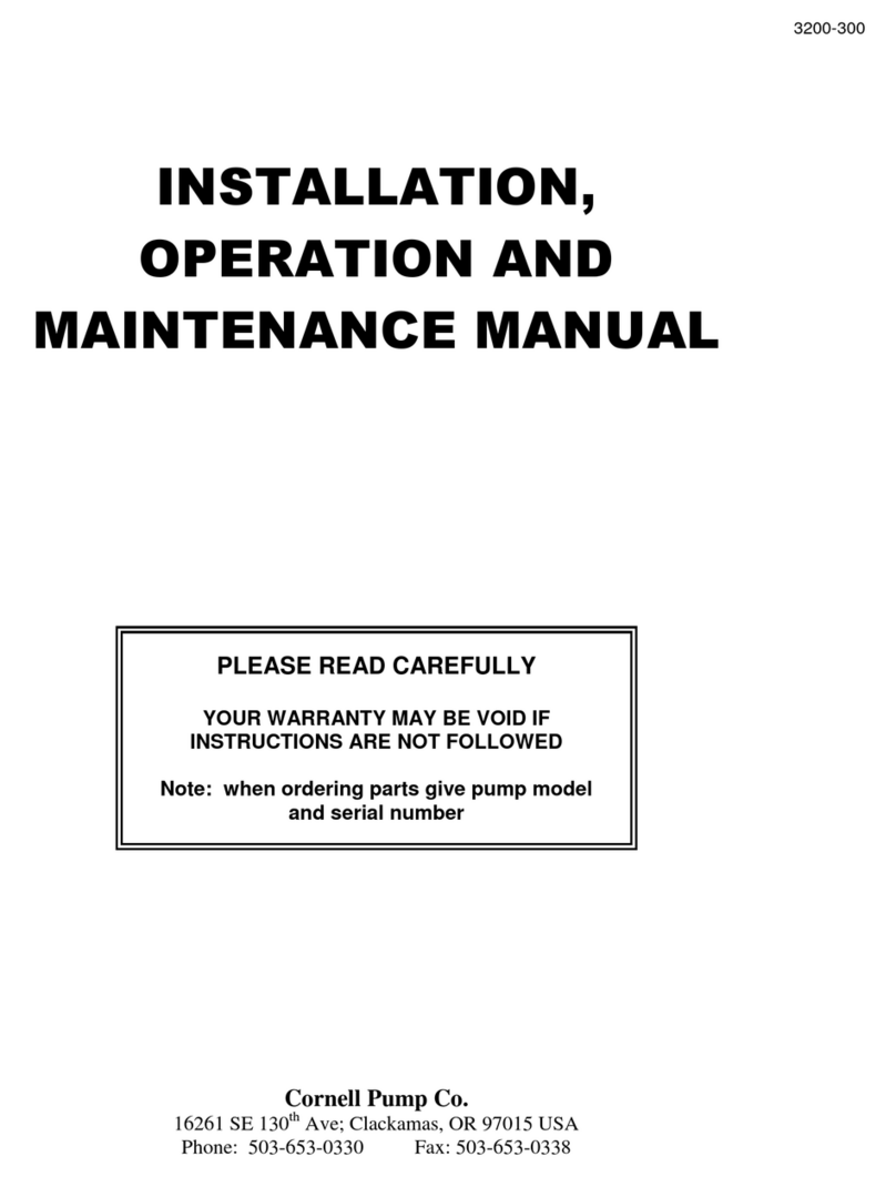 Cornell 6NHTA Installation, operation and maintenance manual