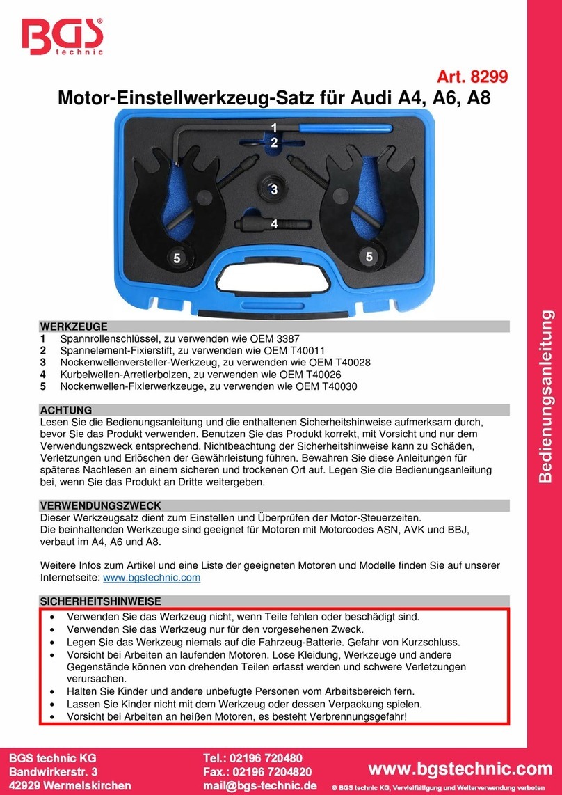 BGS technic 8299 instruction manual