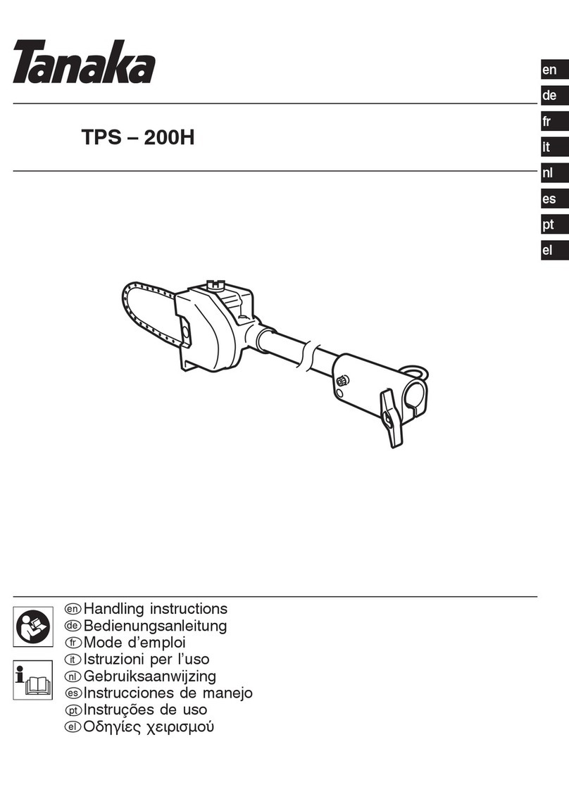 Tanaka TPS-200H Handling instructions