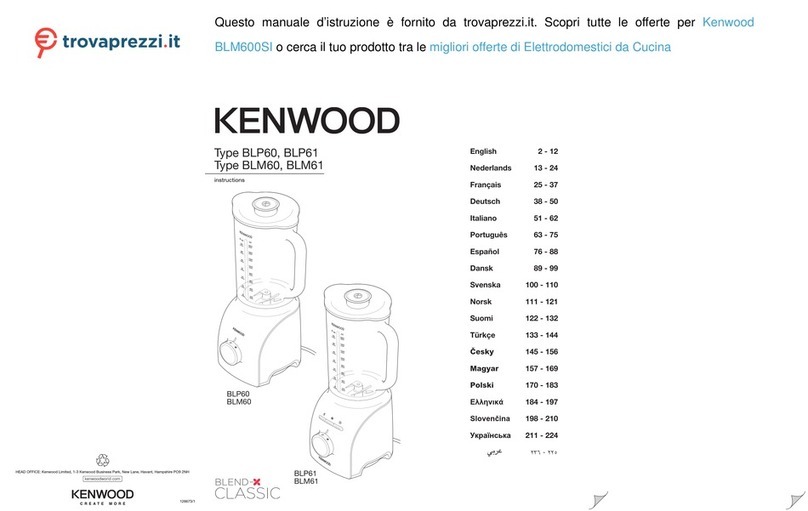 Kenwood BLM600SI User manual