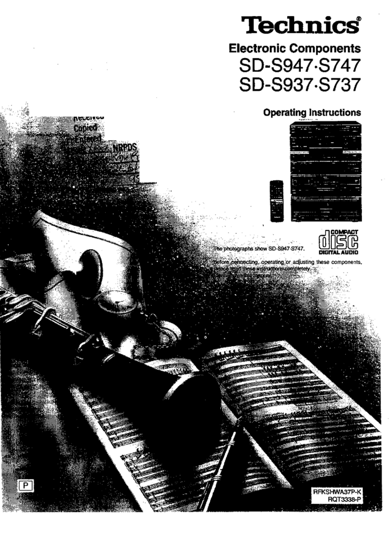 Technics SD-S947 operating instructions