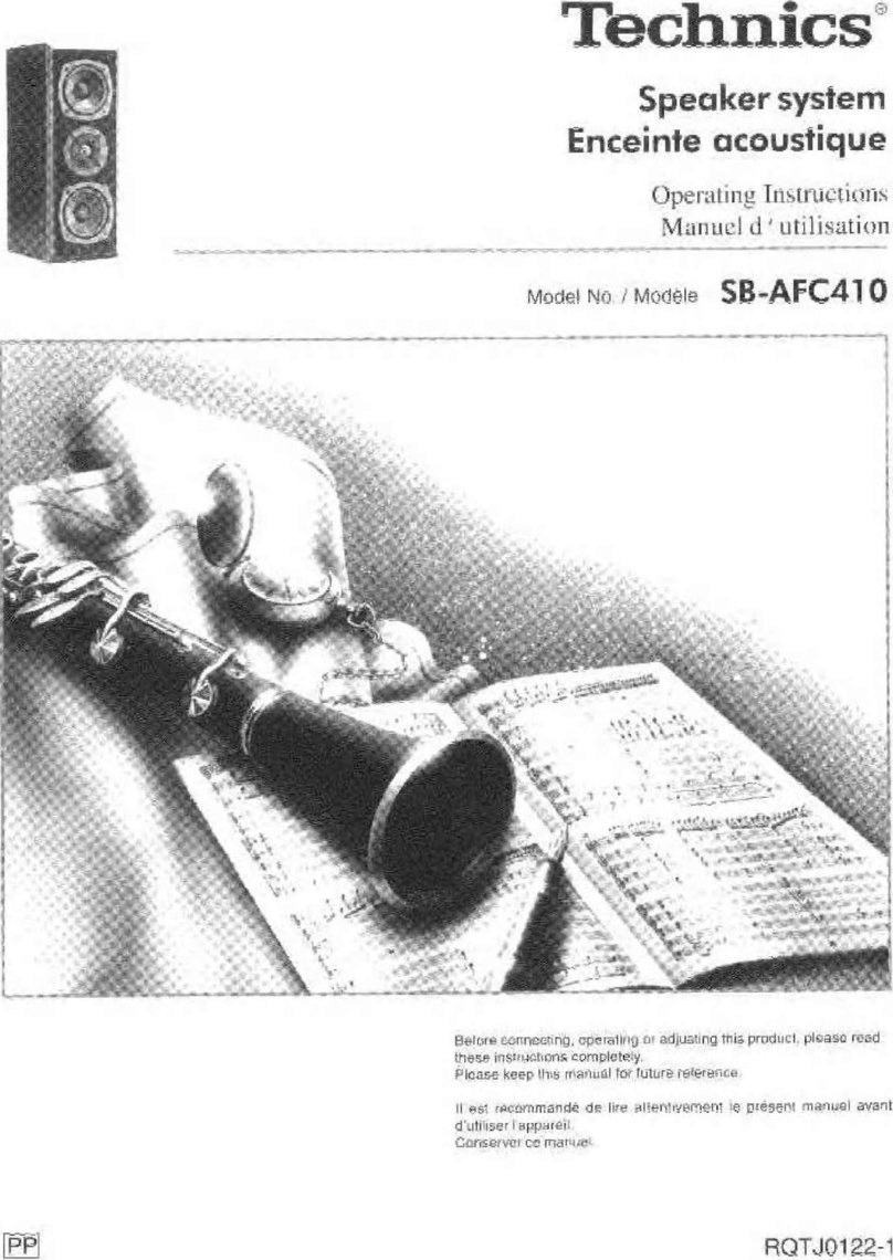 Technics SB-AFC410 User manual