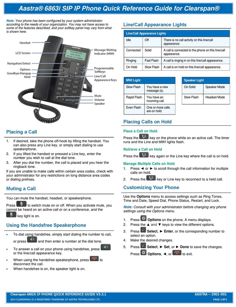 Mitel 6863i User manual