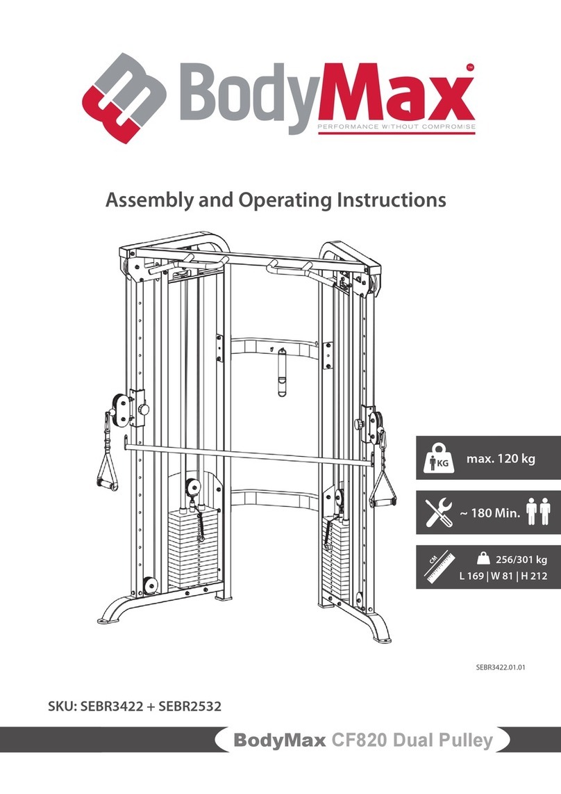 BODYMAX CF820 Dual Pulley Assembly and operating instructions BODYMAX CF820 Dual Pulley Assembly and operating instructions