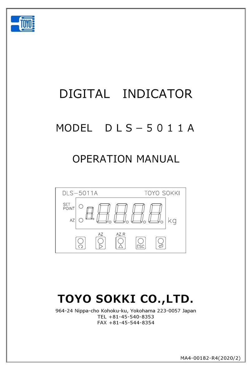 Toyo DLS-5011A Operation manual