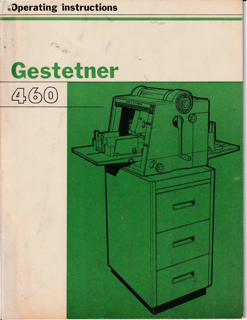 Gestetner 460 User manual