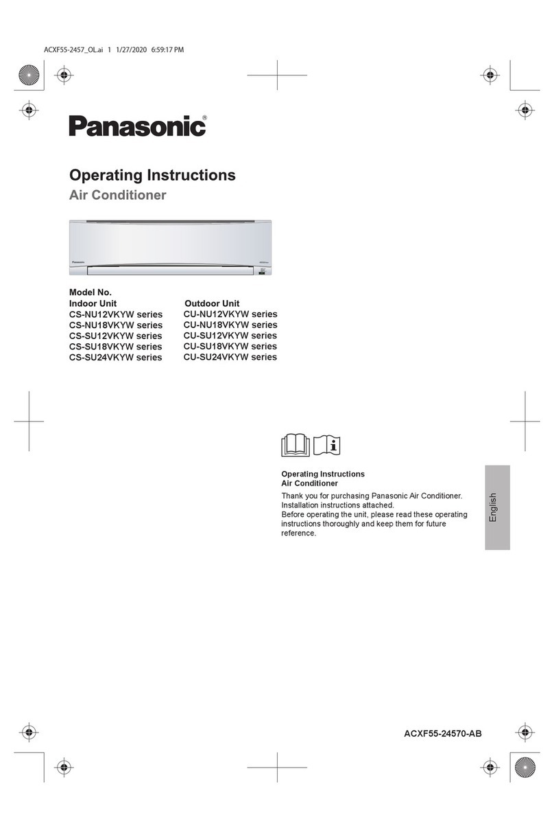 Panasonic CS-NU12VKYW Series User manual