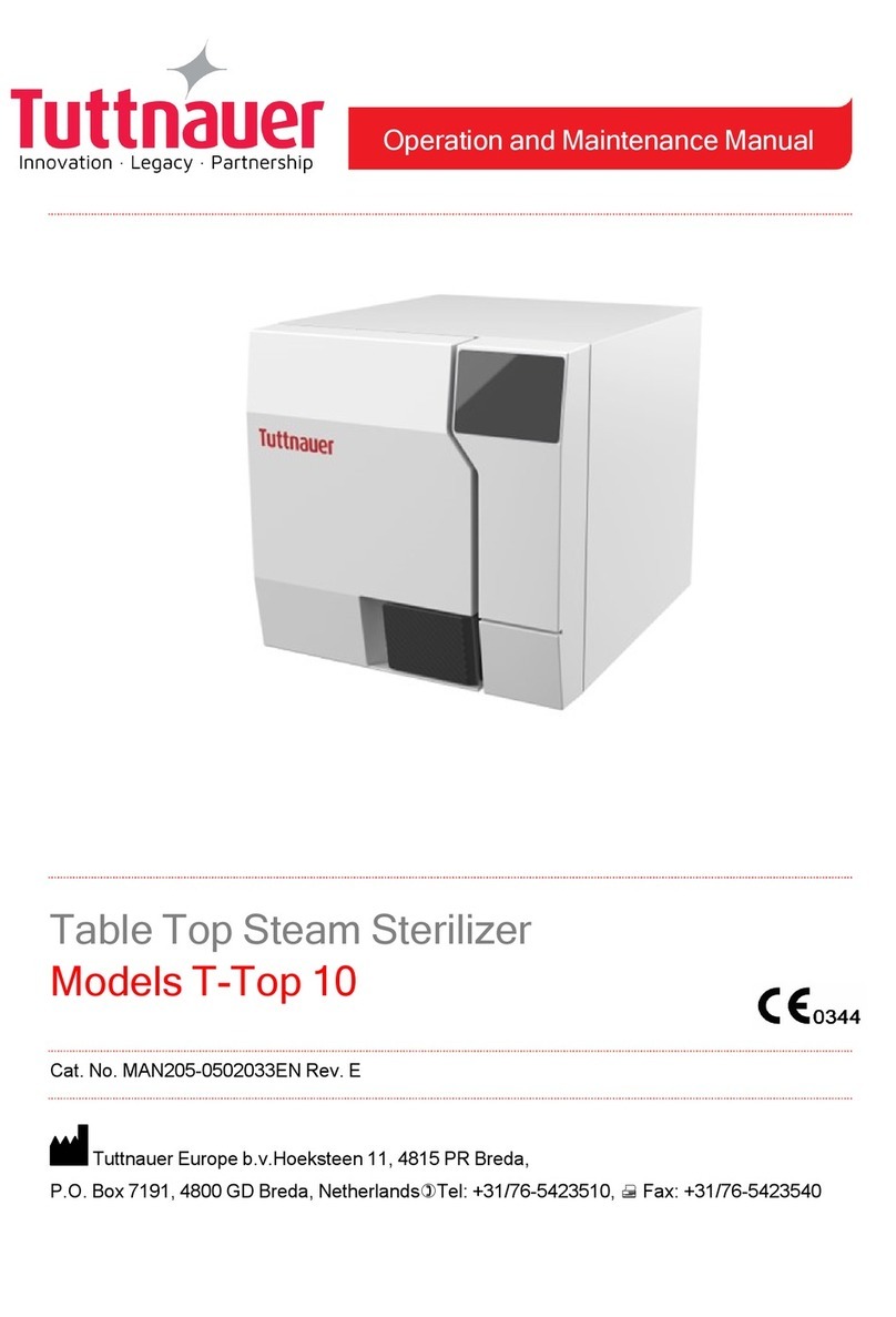 Tuttnauer T-Top 10 User manual
