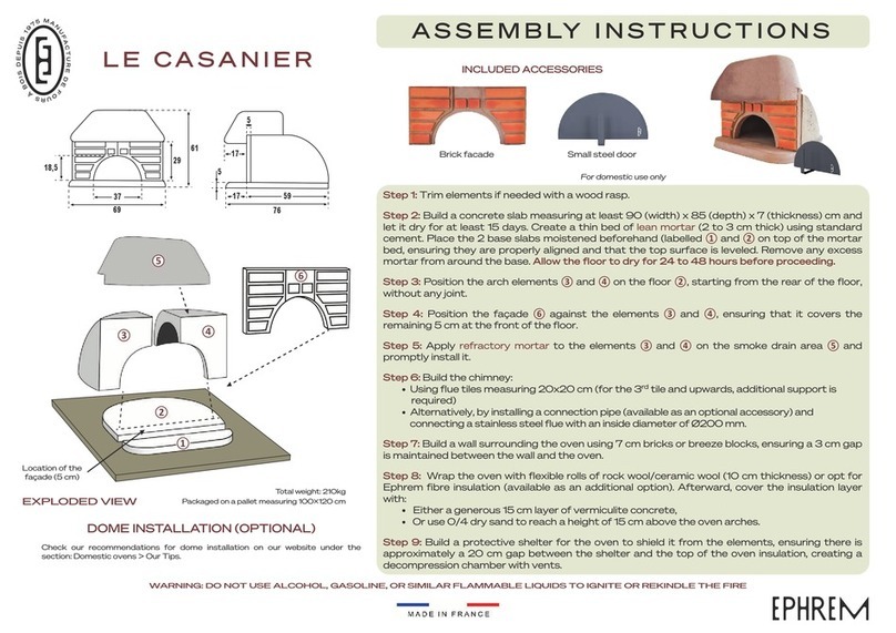 EPHREM LE CASANIER Assembly instructions