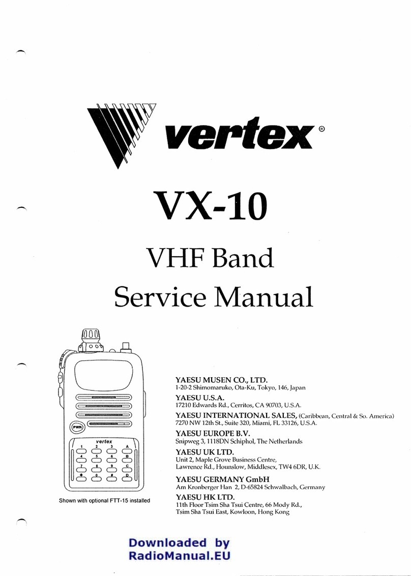 Vertex VX-10 Service manual