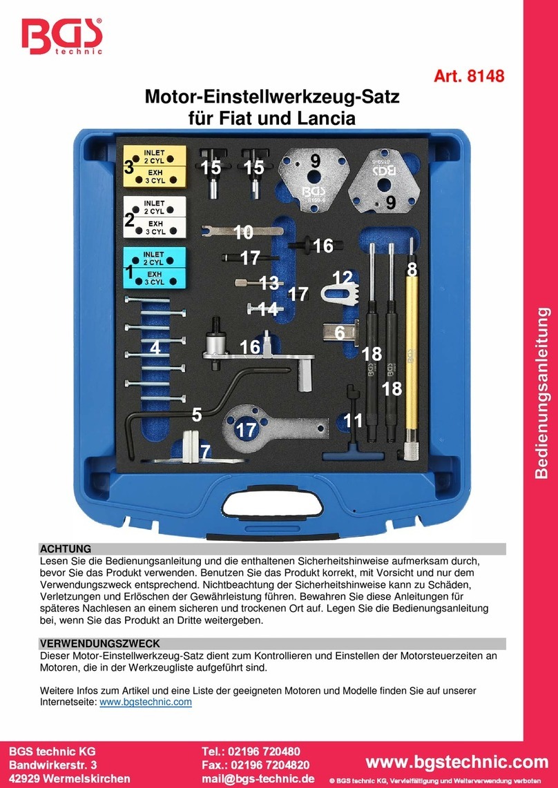 BGS technic 8148 instruction manual