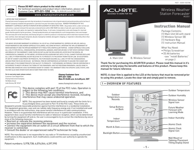 ACU-RITE 02001 instruction manual