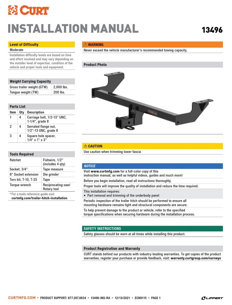 Lippert Curt 13496 User manual Lippert Curt 13496 User manual