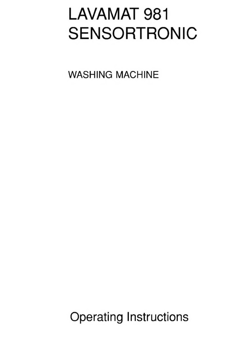 LAVAMAT 981 SENSORTRONIC operating instructions