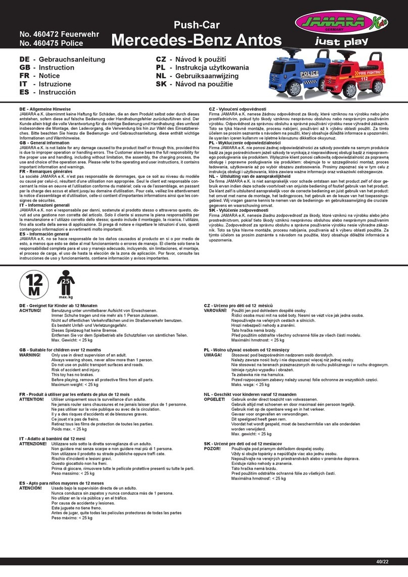 Jamara Mercedes-Benz Antos instructions
