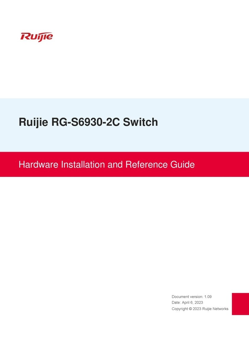 Ruijie Networks RG-S6930-2C Hardware installation and reference guide Ruijie Networks RG-S6930-2C Hardware installation and reference guide