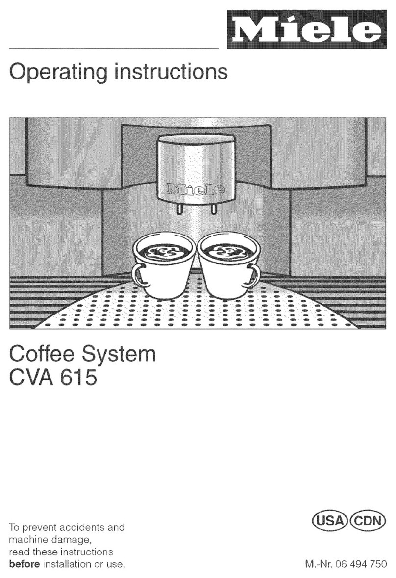 Miele CVA 615 User manual Miele CVA 615 User manual