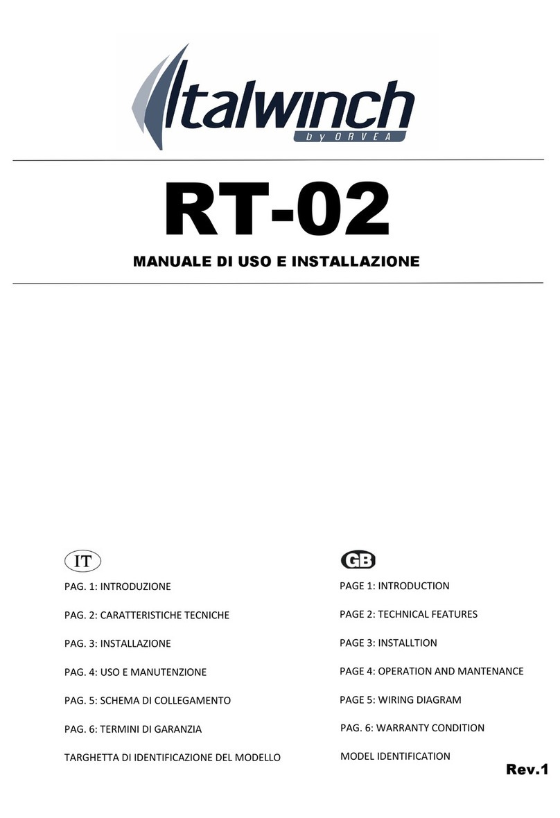 Orvea Italwinch RT-02 manual