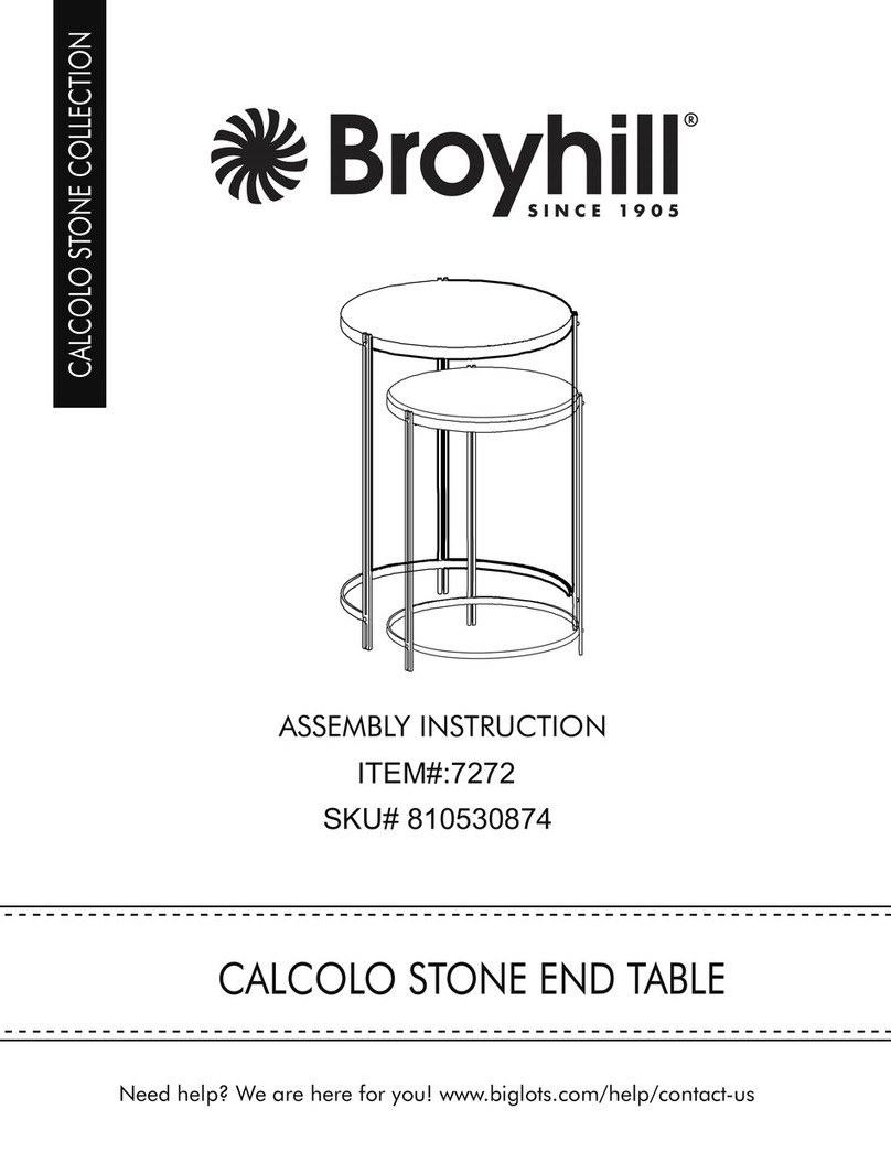 Broyhill CALCOLO STONE 7272 Assembly instruction Broyhill CALCOLO STONE 7272 Assembly instruction