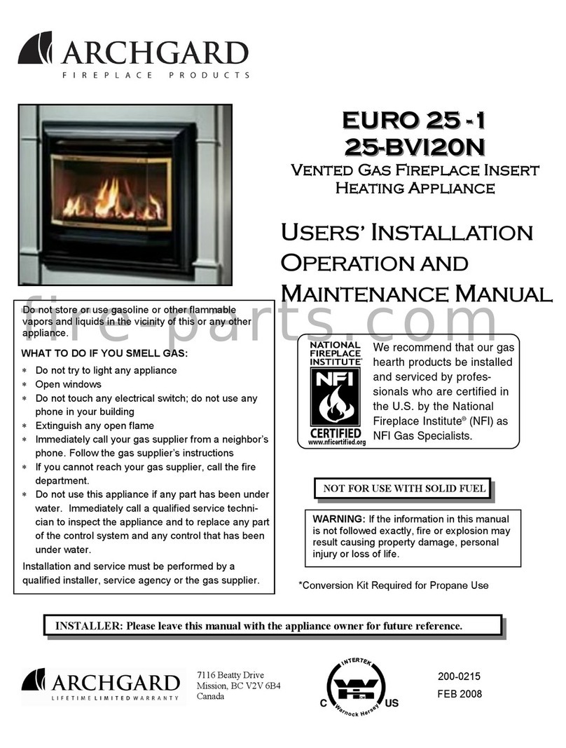 Archgard EURO 25-1 User manual Archgard EURO 25-1 User manual