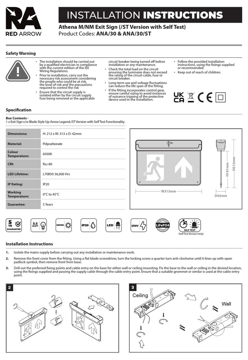 Red Arrow ANA/30 installation instructions