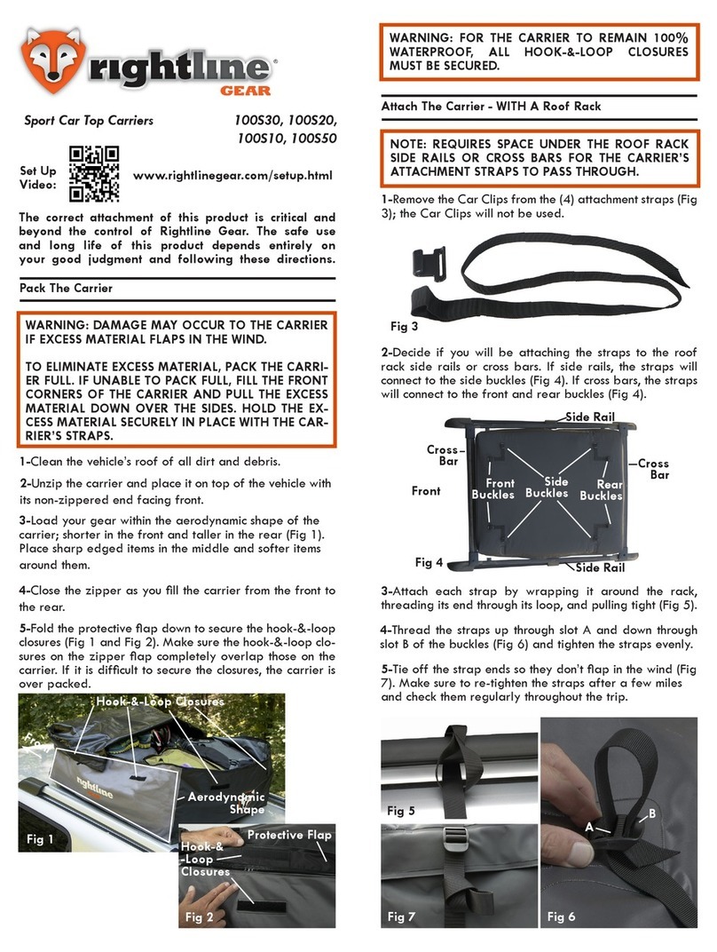 Rightline Gear 100S10 installation instructions