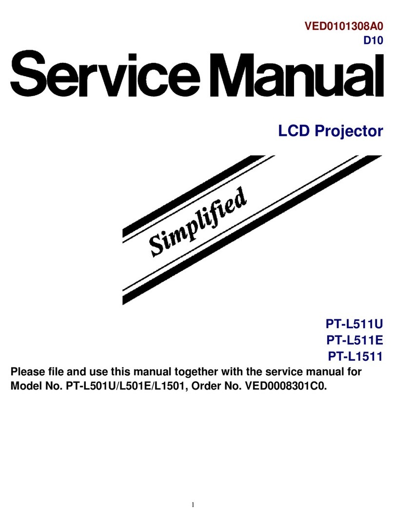Panasonic PTL511U - LCD VIDEO PROJECTOR User manual