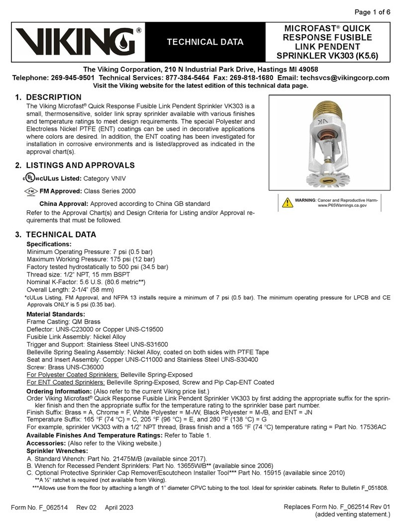 Viking MICROFAST VK303 Technical data