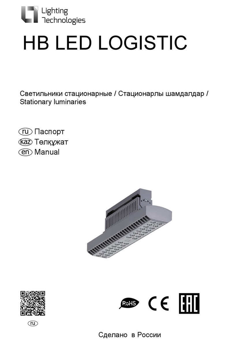 Lighting Technologies HB LED LOGISTIC Series User manual