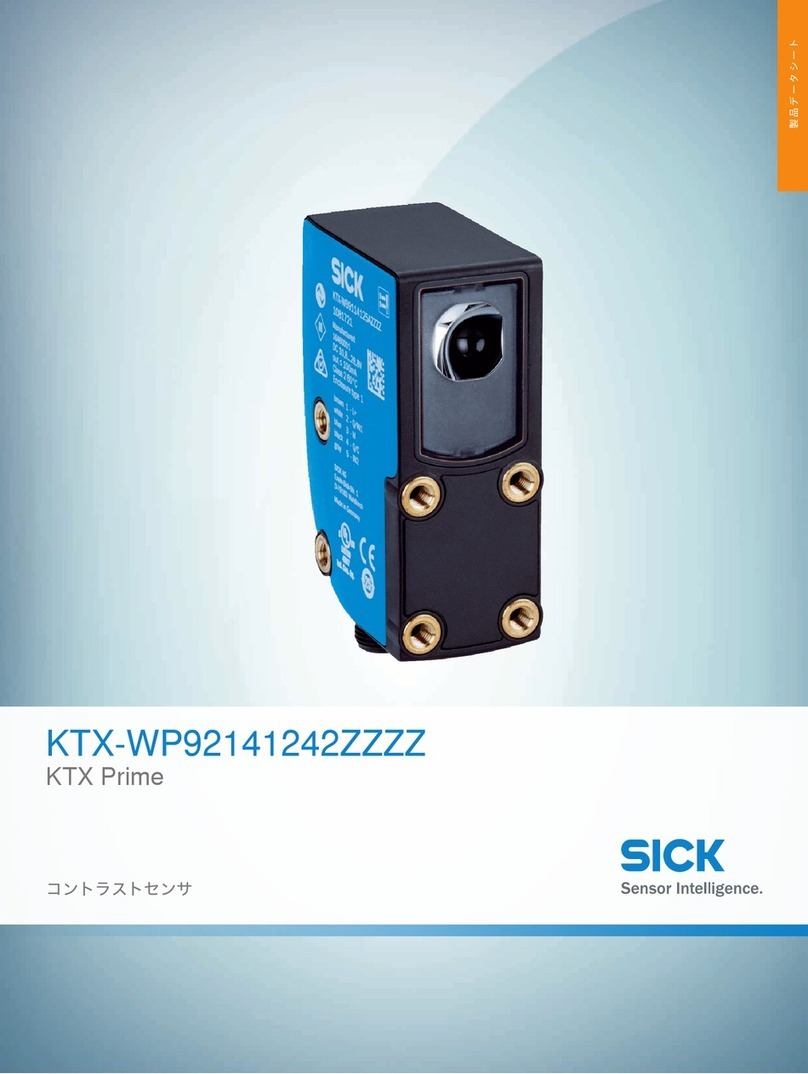 SICK Prime KTX-WP92141242ZZZZ User manual