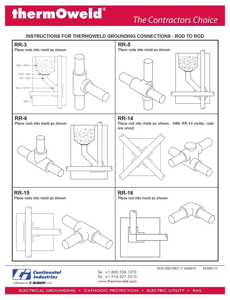 Burndy Continental Industries thermOweld RR-3 instructions