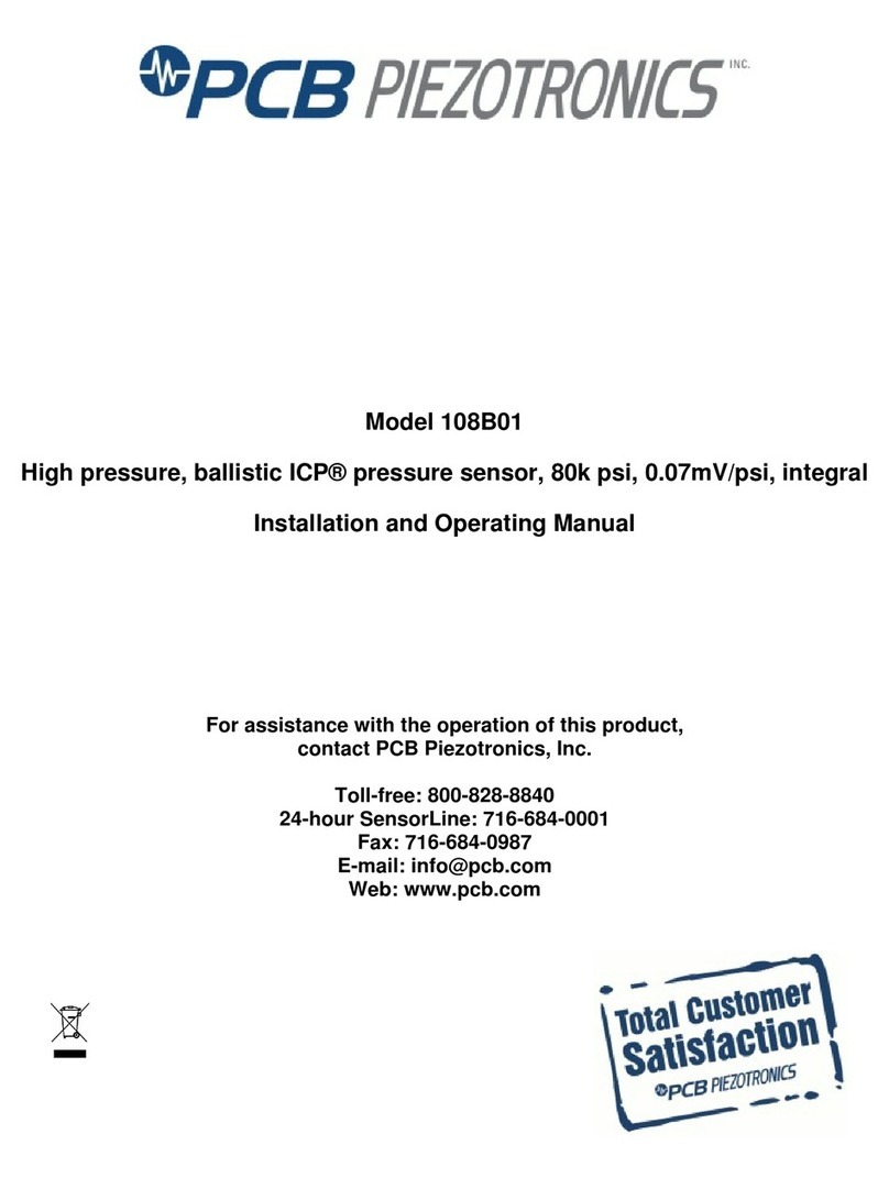 PCB Piezotronics 108B01 User manual