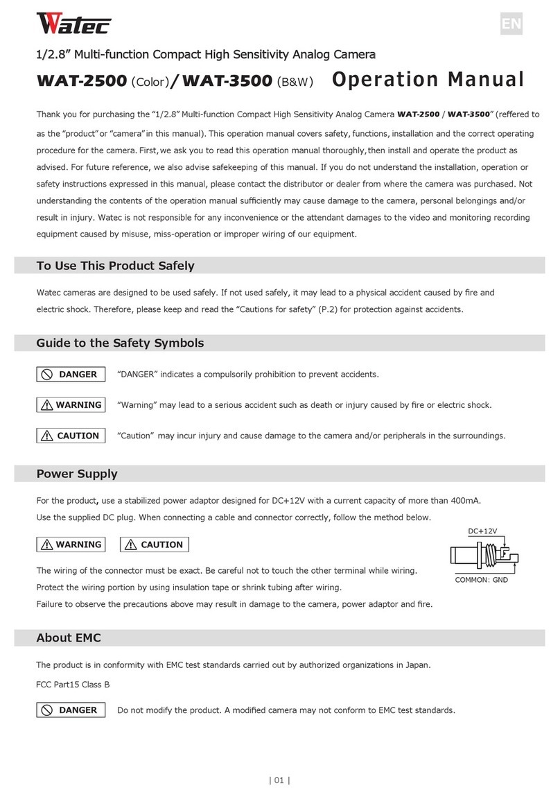 Watec WAT-3500 Operation manual