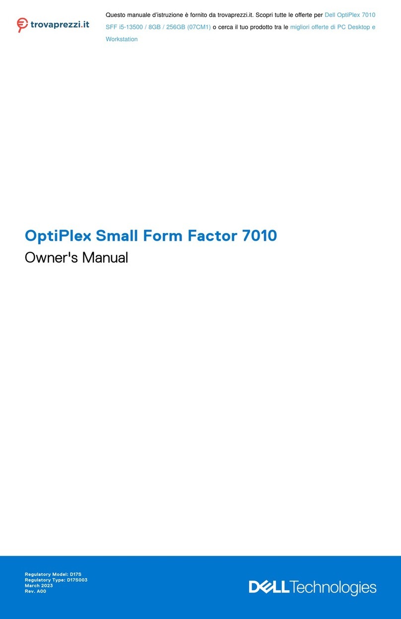 Dell OptiPlex 7010 SFF i5-13500 owner's manual