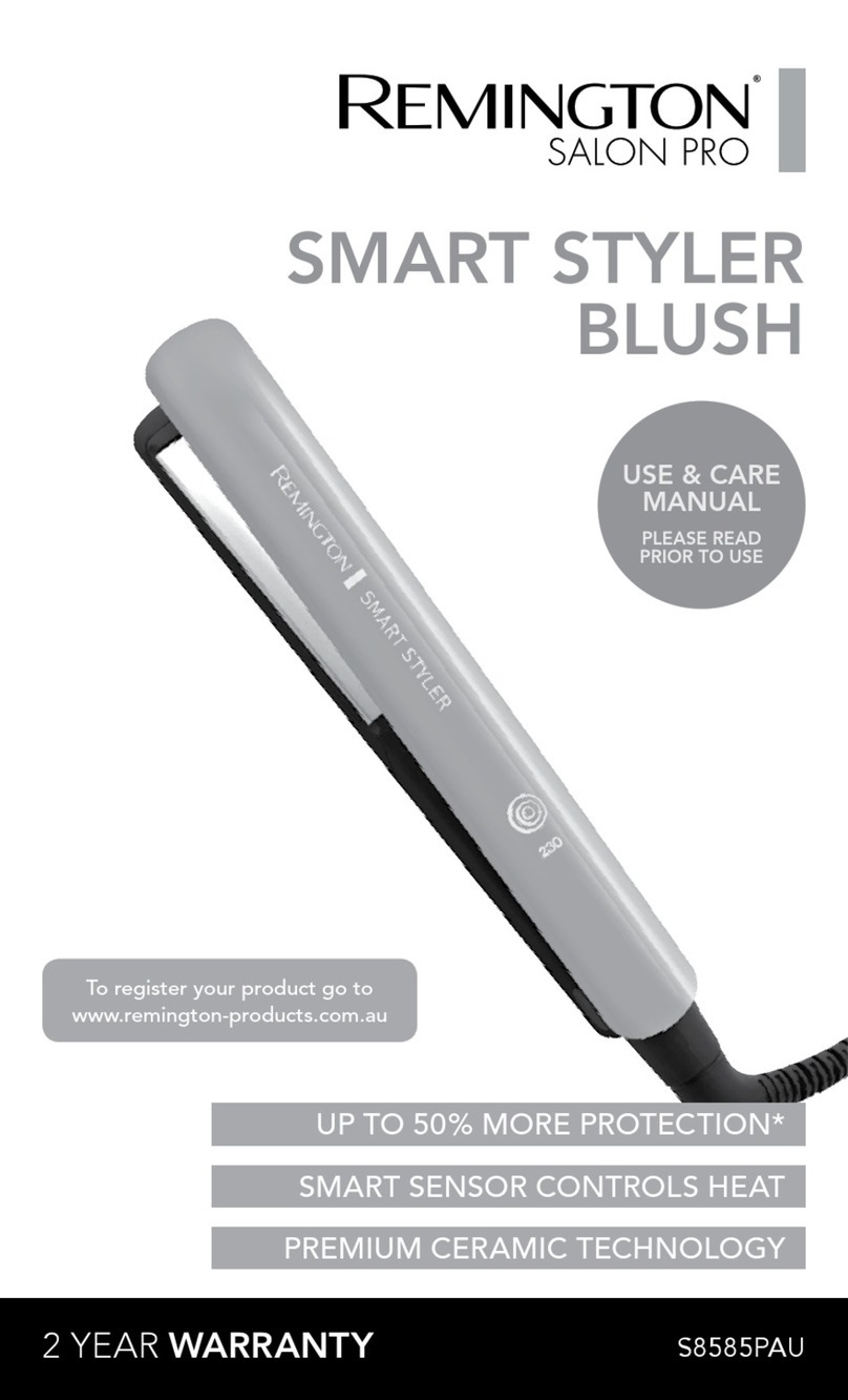 Remington SALON PRO S8585PAU User manual Remington SALON PRO S8585PAU User manual