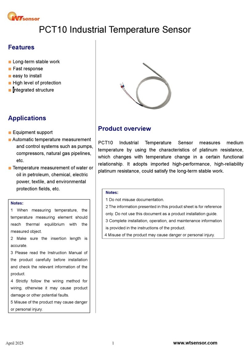 WT sensor PCT10 User manual