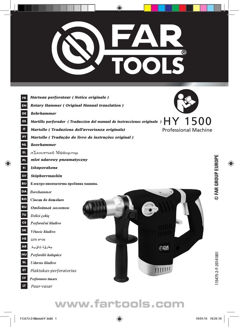 Far Tools HY 1500 Use and care manual